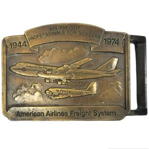 American Airlines Freight System Belt Buckle Professional of 30 Years 1944-74